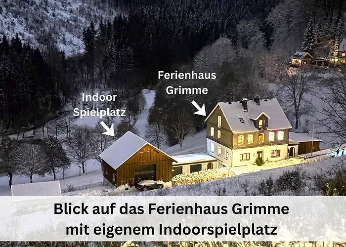 Ferienhaus Grimme - 350M2, 18 Betten - Mit Indoorspielplatz, Pool, Grosser Terrasse, Grill, Sauna, Kicker, Dart, Uvm - Ideal Fuer Familien